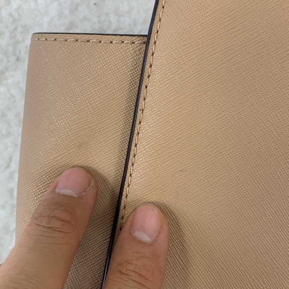 Michael Kors Selma Handbag Women’s Medium Dark Khaki Saffiano Leather Tote - Picture 4 of 16